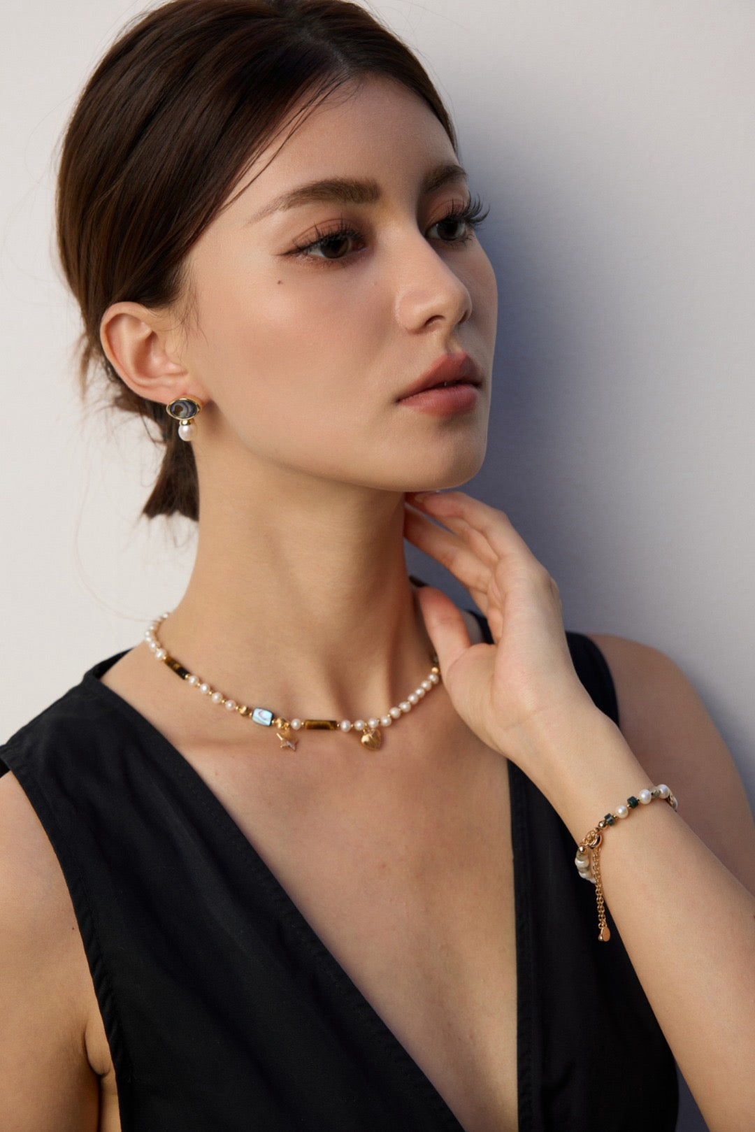 Ocean Whisper Pearl Abalone Shell Earrings