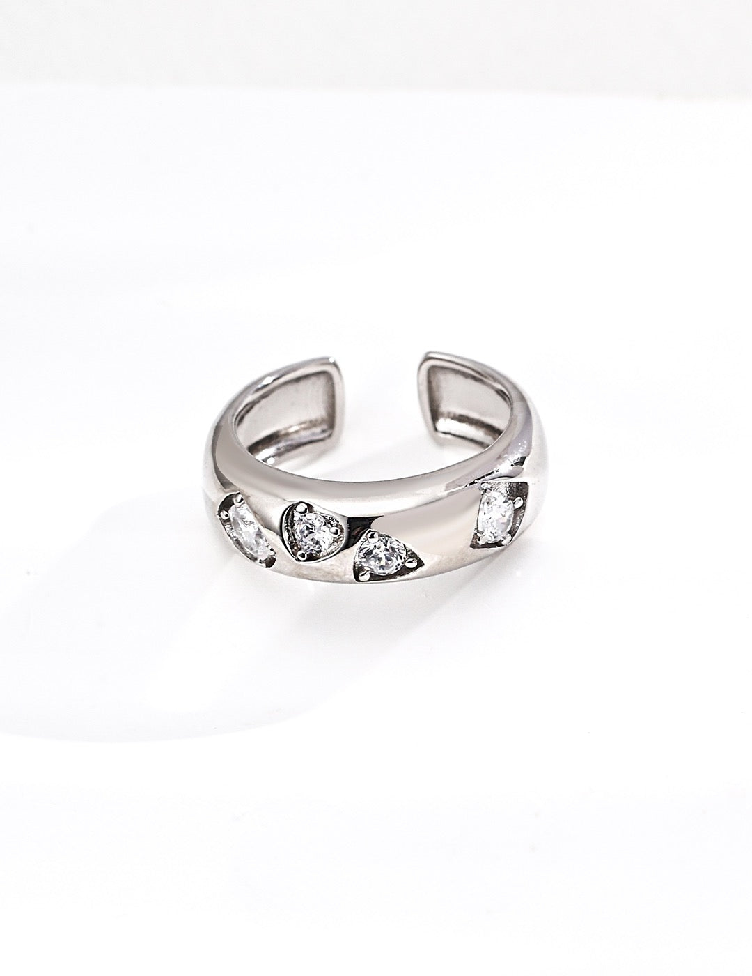 Sterling Silver Sparkle Zircon Ring