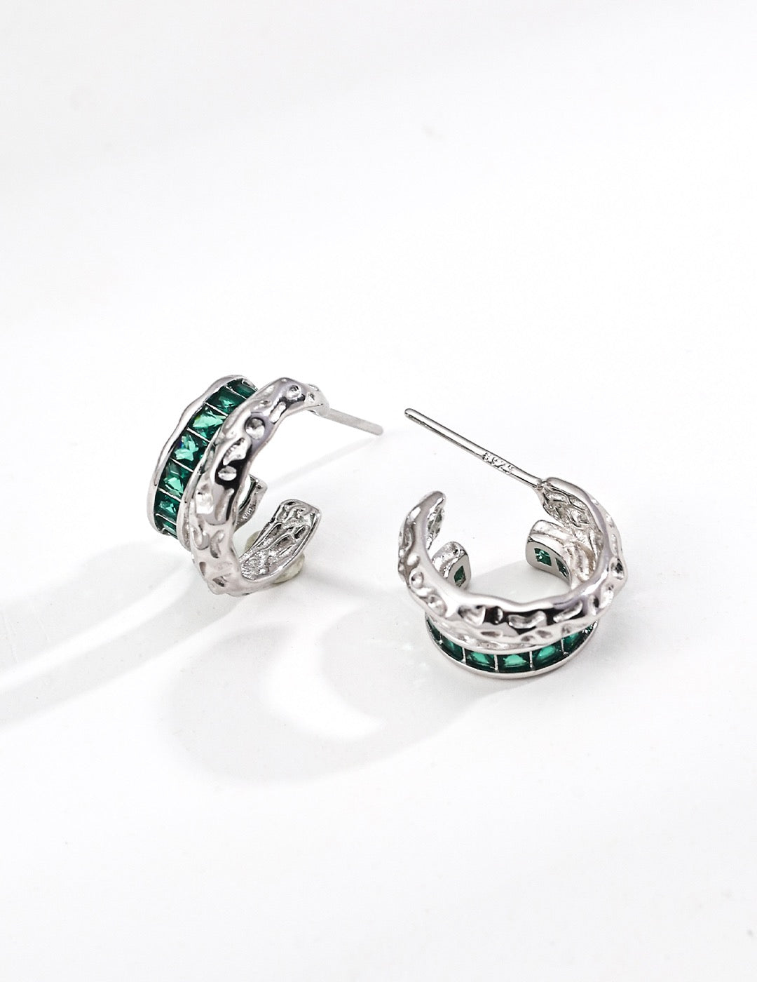 Zircon Luminary Hoop Earrings