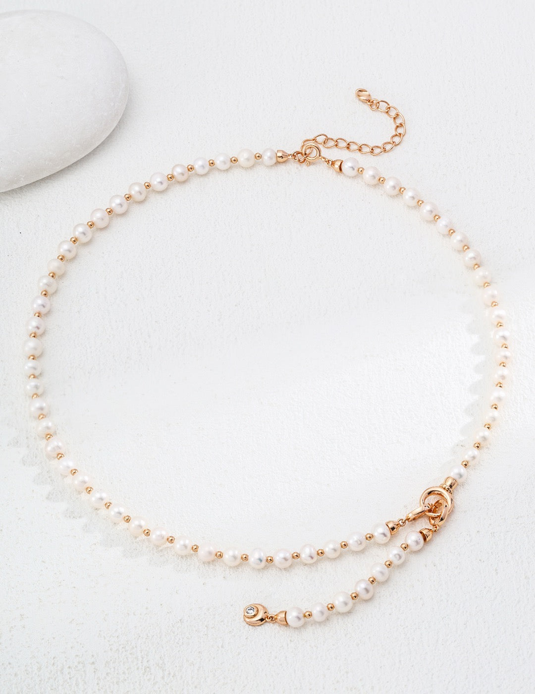 Exquisite Pearls & Zircon Necklace