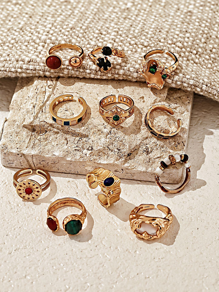 Natural Stone Rings