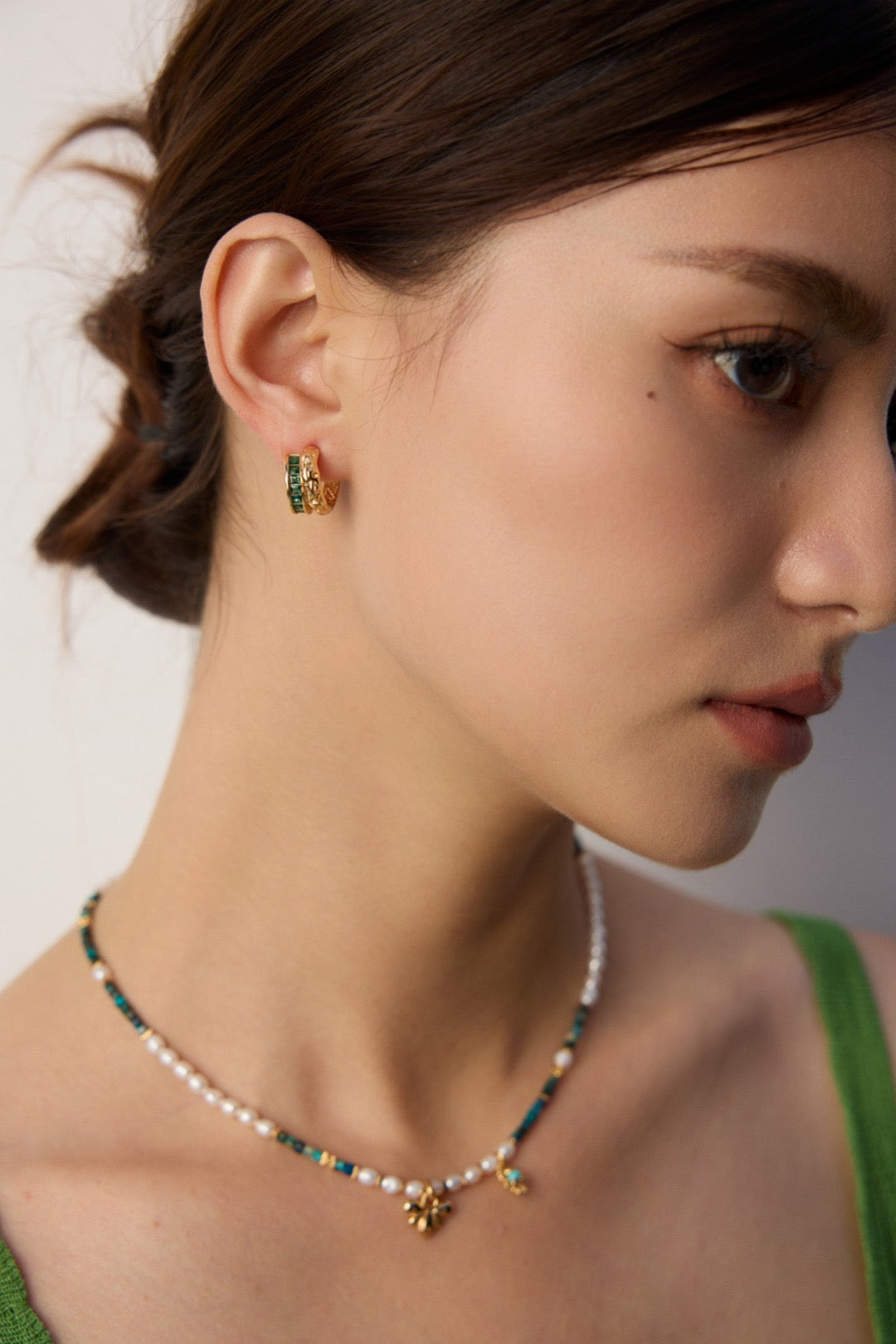 Zircon Luminary Hoop Earrings