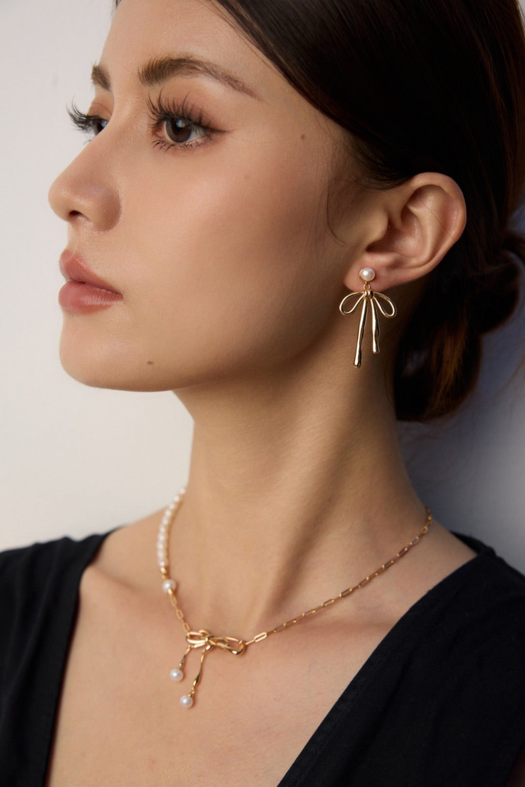 Vintage Butterfly Knot Stud Earrings