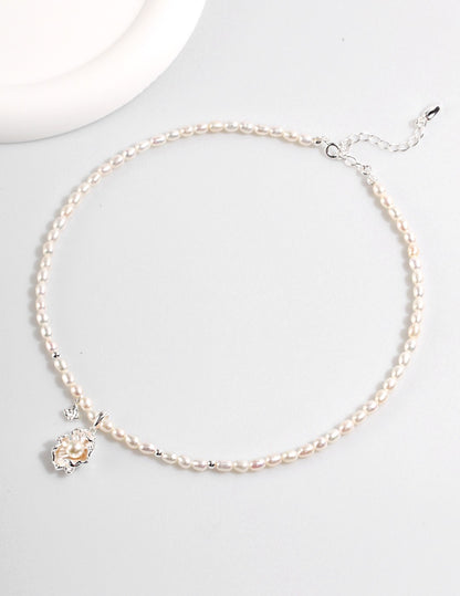 Ocean Wave Pearl Necklace