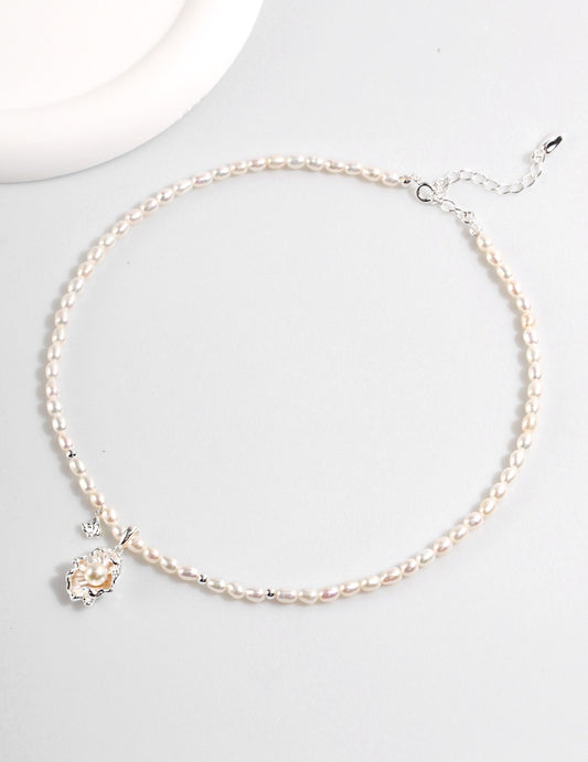 Ocean Wave Pearl Necklace