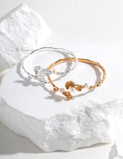 Ocean Wave Pearl Bracelet