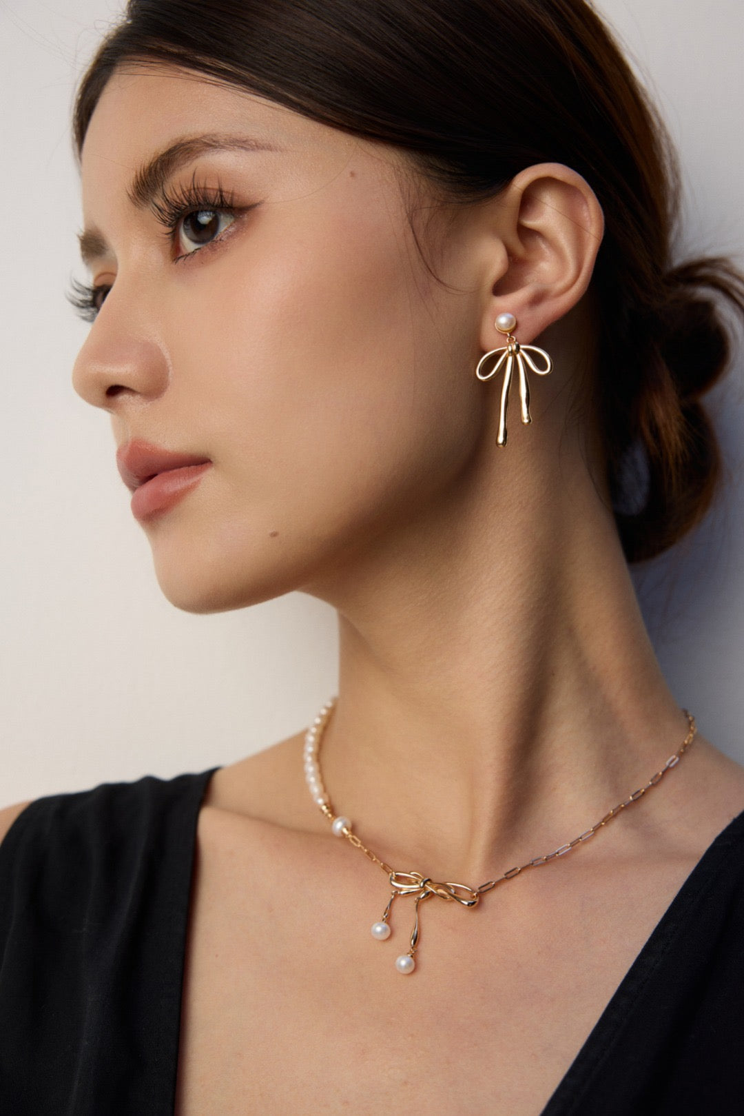 Vintage Butterfly Knot Stud Earrings