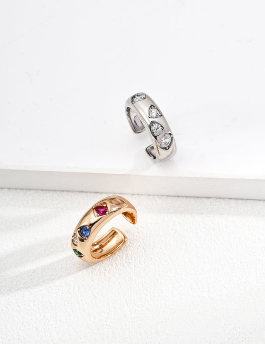 Sterling Silver Sparkle Zircon Ring