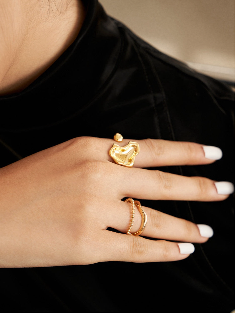 Sterling Silver Fluid Harmony Ring