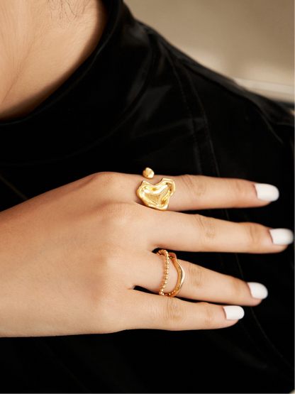 Sterling Silver Fluid Harmony Ring