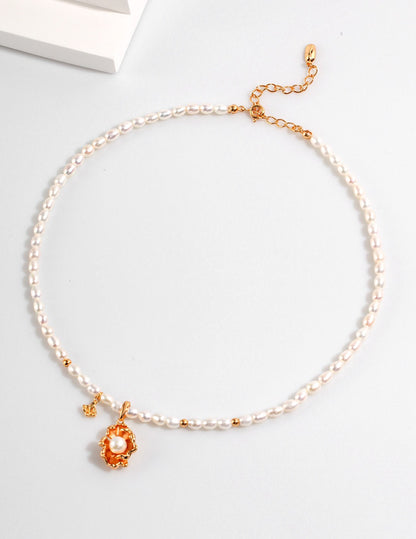 Ocean Wave Pearl Necklace