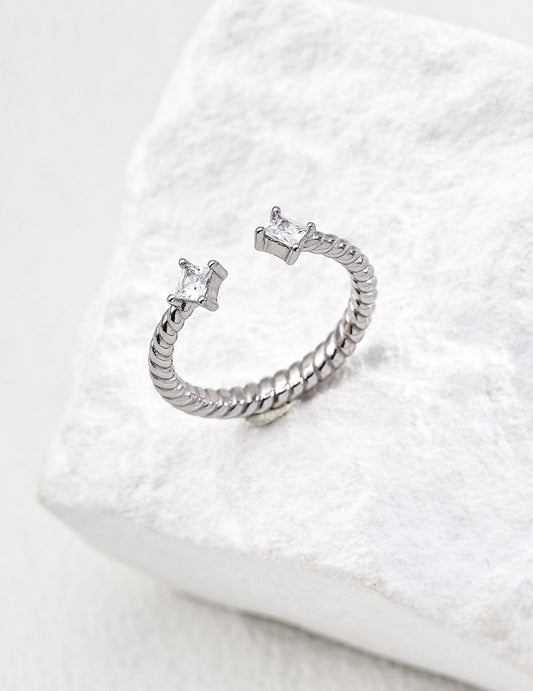 Dazzling Adjustable Zirconia Bracelet / Ring