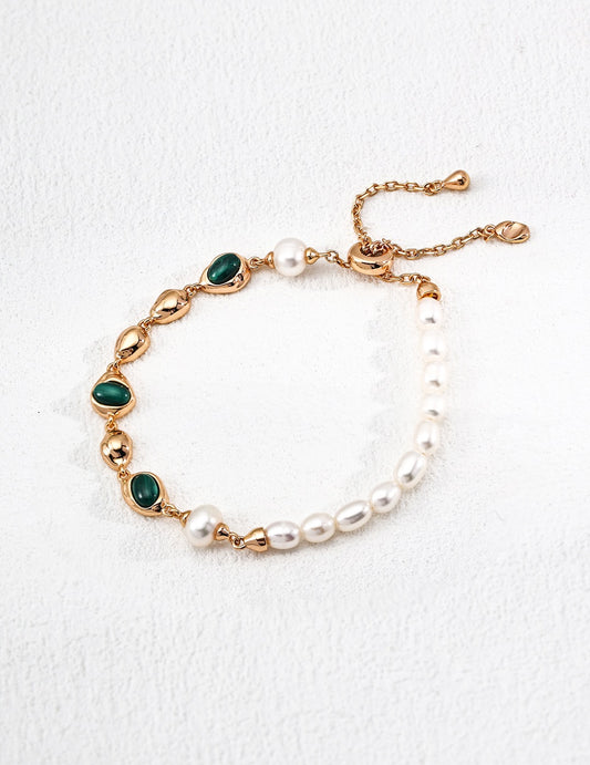 Malachite Pearl Legacy Bracelet