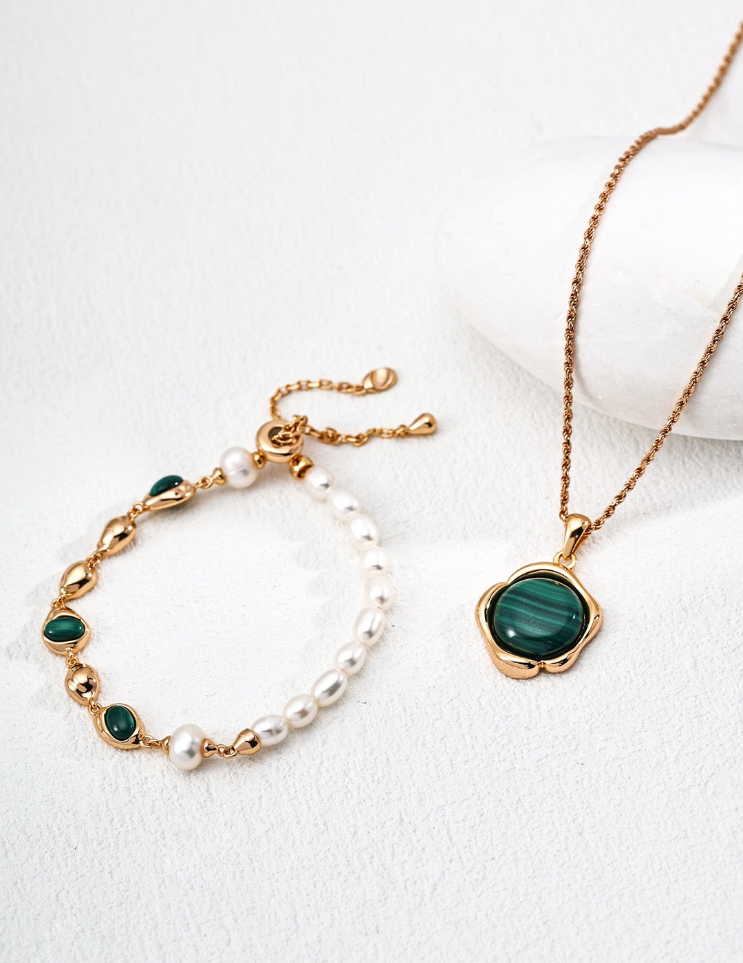Malachite Pearl Legacy Bracelet