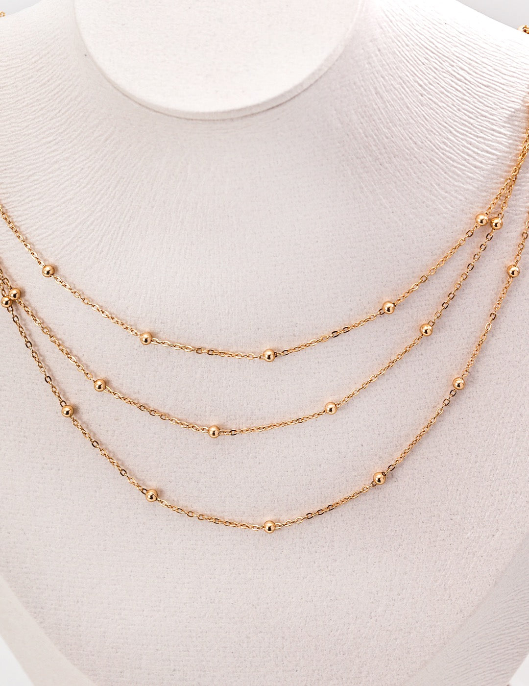 Geometric Sterling Sliver Layered Necklace